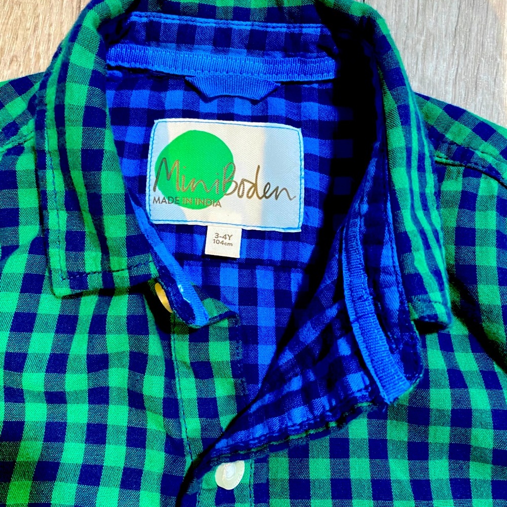 Mini Boden button down size 3-4T
